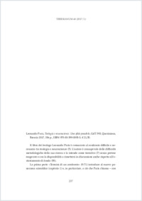 Betschart - 2017 - Recensione Leonardo Paris, Teologia e neuroscienz